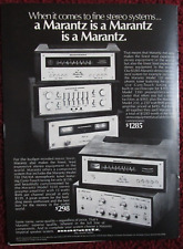 1972 MARANTZ Model 120, 250, 1030, 3300 Stereo Component Print Ad ~ Fine Systems picture