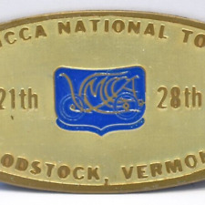 1970 VMCCA National Tour Antique Car Motor Show Club Woodstock Vermont Plaque picture