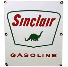 VINTAGE SINCLAIR DINO GASOLINE PORCELAIN SIGN DEALERSHIP GAS STATION MOTOR OIL picture