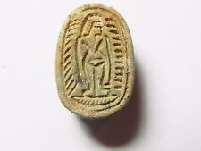 ZURQIEH -AF680- ANCIENT EGYPT ,2ND INTERMEDIATE STONE SCARAB. 1782 - 1570 B.C picture