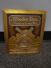 Circa 1940s Wooden Shoe Foil/Composite Windmill Sign, Minster, Ohio picture