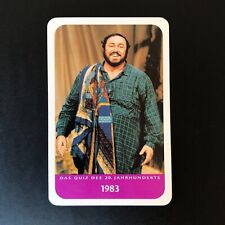 Luciano Pavarotti 1997 Harenberg Das Quiz 20. Jahrhunderts #3175 (German Card) picture