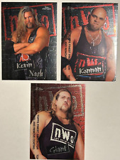 1998 Topps Chrome WCW/NWO Lot of 3 Cards Konnan Kevin Nash Giant M/NM picture