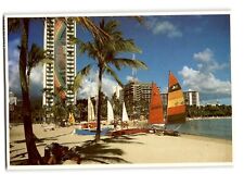 Hilton Hawaiian Village at Waikiki Vintage Chrome Postcard picture