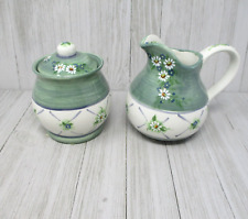 The Kathy Hatch Collection Vintage Herb Collection Creamer Sugar Set NOS picture