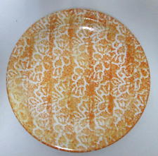 Vintage Batik Ceramic Plate Boston Trading Corporation 1992 orange Italy 9.8