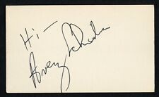 Avery Schreiber d2002 signed auto Vintage 3x5 Hollywood: Actor Chico & the Man picture