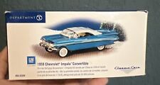 Dept 56 1959 Chevrolet Impala Convertible Classic Cars Blue Snow Village 55289 picture