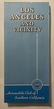 © 1985 Los Angeles and Vicinity California AAA Road Street Map Automobile Club picture