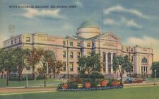 State Historical Building Des Moines Iowa Vintage Linen Post Card picture