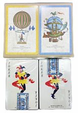 Hot Air Balloons Airships Tax Stamp Penthouse Playing Cards Double Deck Plastic picture