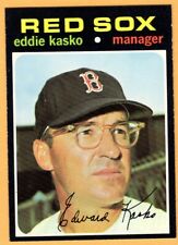 1971 NM-MT HIGH GRADE BASEBAL CARD ~ EDDIE KASKO BOSTON RED SOX MANAGER Skipper picture