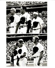 PF27 Original Photo BASEBALL OLD TIMERS GAME ANTHEM MANTLE MAYS BERRA DIMAGGIO picture