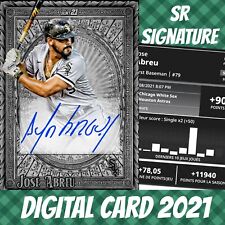 Topps Colorful 21 Jose Abreu Parchment Silver Signature 2021 Digital Card picture