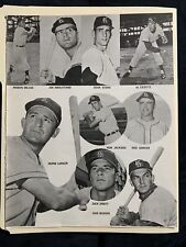 Houston Colt .45s Turk Farrell Norm Larker N Garver 1962 JKW Baseball 8X11 Sheet picture