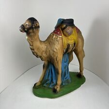 Large Vtg 1940s Chalkware Nativity Columbia Statuary CAMEL #1 Christmas picture