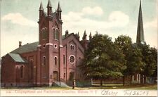 C.1909 Warsaw NY Congregational & Presbyterian Church New York Postcard A419 picture