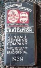 Kendall Oil Refinery 1939 Date / Calendar book Bradford PA - RARE picture