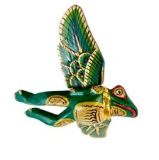 Wooden flying Frog Guardian.    ***        Handmade*** picture