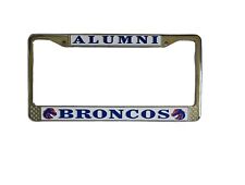Boise State Broncos Alumni License Plate Metal Frame Unused Pre-Owned Condition picture