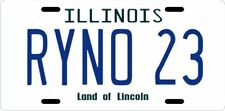Ryne Sandberg Chicago Cubs 1982 Rookie IL License plate picture