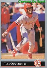 1992 JOSE OQUENDO ST. LOUIS CARDINALS BASEBALL CARD LEAF picture