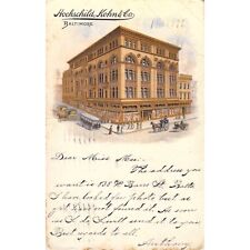 Postcard Hochschild Kohn & Co. Baltimore MD Posted 1907 Vtg picture