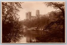 Postcard Durham Cathedral View From Across The Lake England RPPC Real Photo  picture