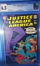 Justice League of America #75 1st Dinah Lance BLACK CANARY DC 1969 CGC 6.5 picture
