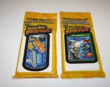 2014 TOPPS WACKY PACKAGES MORE VALUE RETAIL CLEAR PACKS LOT OF (2) NEW SEALED picture