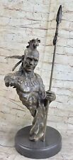 Native American Mohawk Warrior Bust Statue Sculpture Abstract Art by Mario Nick picture