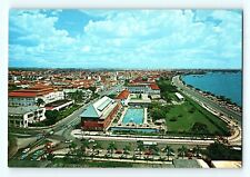 Roads & Red Buildings Birds Eye View of Singapore City Postcard D3 picture