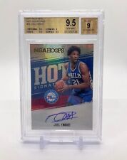 2017-18 Joel Embiid Panini Hoops Hot Signatures Car #HS-JE Beckett 9.5 / 9... picture