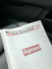 Supreme Ny Post Newspaper New York SUP Box Logo IN HAND FAST SHIP picture