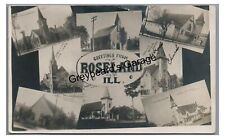 RPPC Multiview Composite Greetings ROSELAND IL Illinois Real Photo Postcard picture