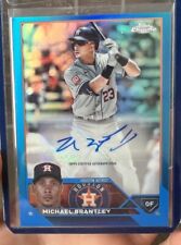 2023 Topps Chrome Update Michael Brantley Blue Auto /150 Houston Astros picture