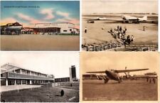 AIRPORTS AVIATION AIRCRAFT 29 Vintage Postcards 1930-1970 (L3587) picture
