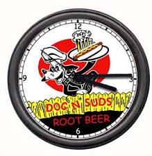 Dog N' Suds A & W Rootbeer Root Beer Sign Wall Clock picture