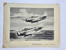 VTG TED GROHS 11x8.5 Lithograph Douglas TBD Navy Torpedo Bomber WWII picture