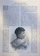 1891 Mrs. Ernest Gye Opera Prima Donna Madame Albani picture