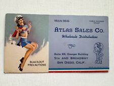 1940's Pinup Girl Advertising Blotter by Earl Moran- San Diego picture