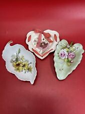 Vintage Lot 3 Plate of flowers picture