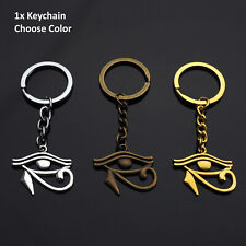 Ancient Egypt The Eye Of Horus Keychain Key Ring Ra Wadjet Wedjat Udjat Gift picture