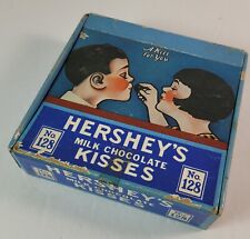 Vintage HERSHEY'S Sweet Milk Chocolate KISSES Candy Bar Display Advertising Box picture