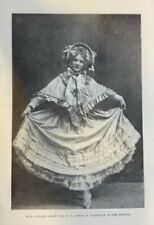 1907 Vintage Magazine Illustration Actress Adeline Genee picture