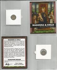 Madonna & Child Medieval Silver Coin Hungary Denar Image of Baby Jesus & Mary picture