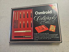 Vintage Osmiroid Calligraphy Desk Set 22 Carat Gold Plated . NEW MISSING BOOK. picture