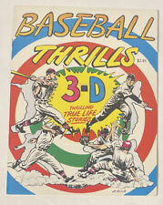 1990 BASEBALL THRILLS 3-D COMIC MAGAZINE with GLASSES LB COLE COVER ART 3-D ZONE picture