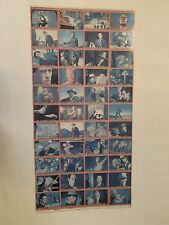 1973 Topps Kung Fu card sheet Original Poster Back Must See One of a kind picture
