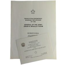 1975 General Of The Army Omar N Bradley Room Dedication Invitation and Program picture